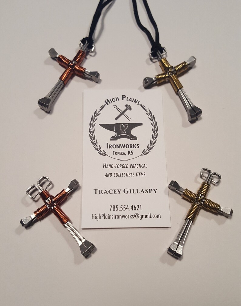 Horseshoe Nail Cross Etsy