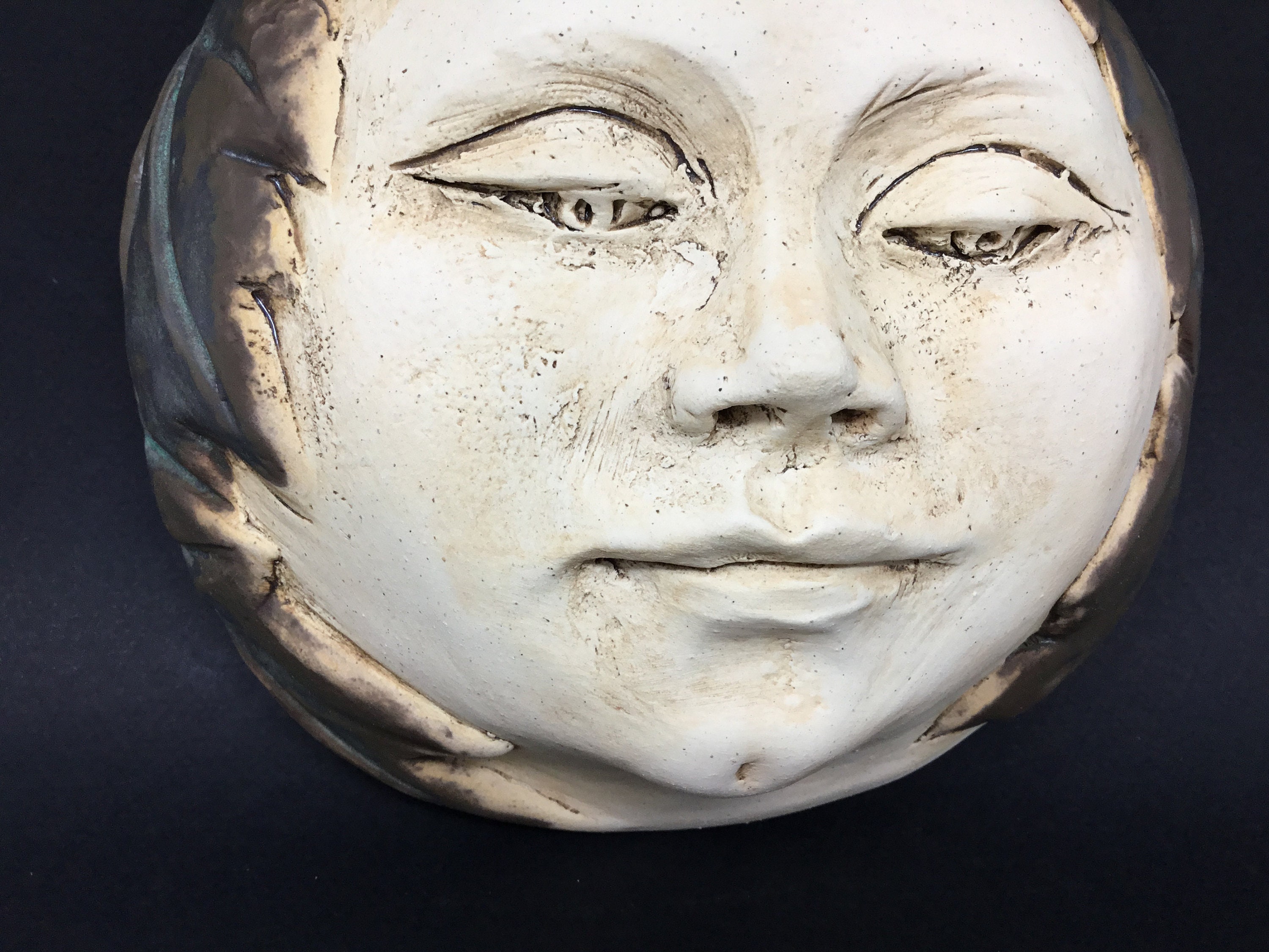 Face for the Wall, Sculpture, Garden Art, Beautiful Face, Home Décor