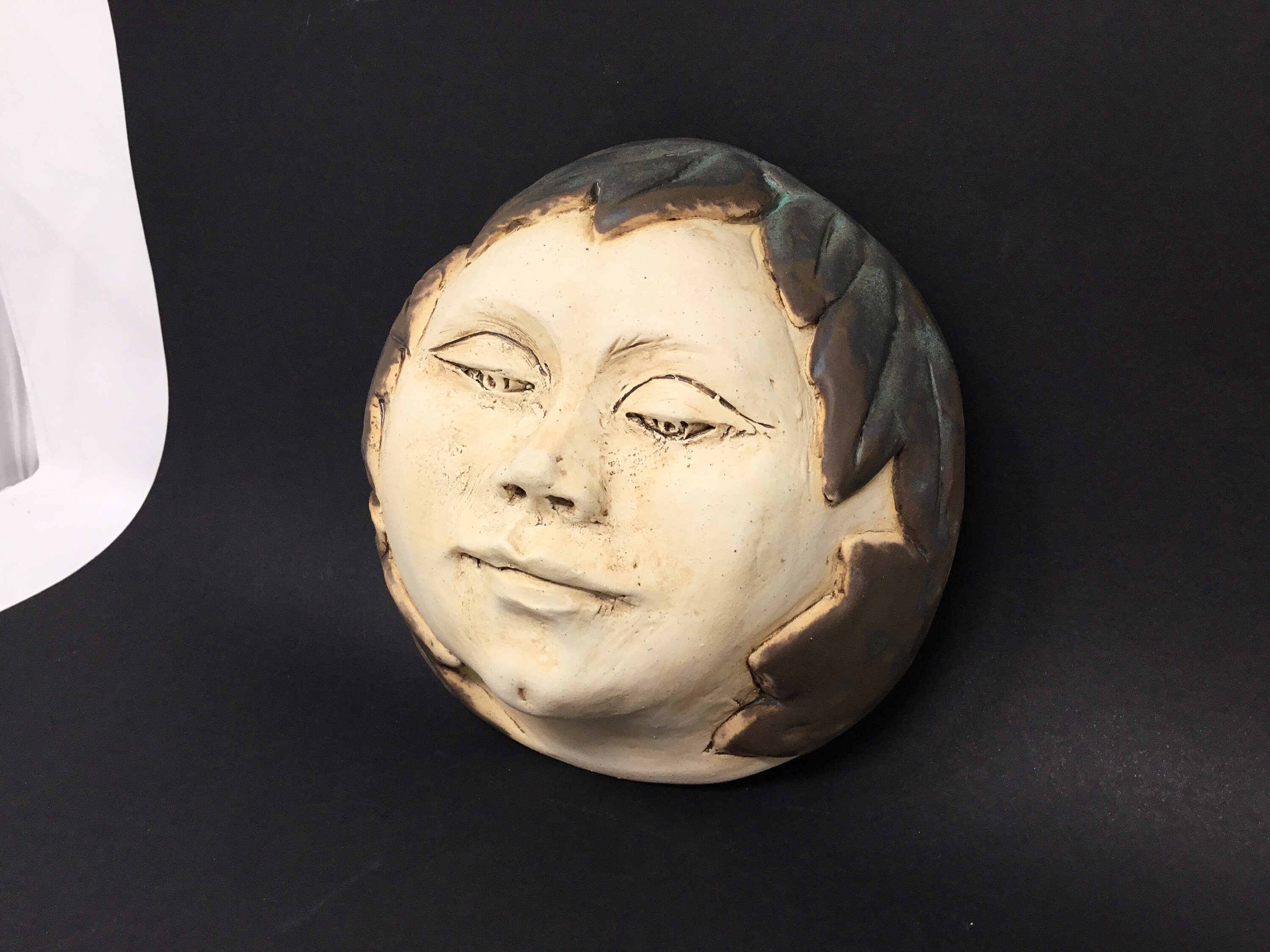 Face for the Wall, Sculpture, Garden Art, Beautiful Face, Home Décor