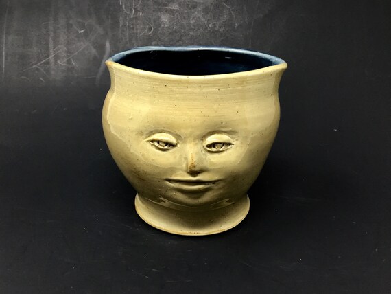 Fine Art Vase With Two Heads Sculpture Vase 2 Faces Vase Etsy