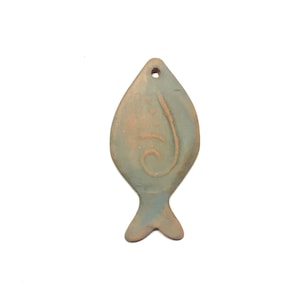 Eco style pottery pendant Amhora pottery pendant ceramic component for jewelry making boho essential holder ceramic art beads