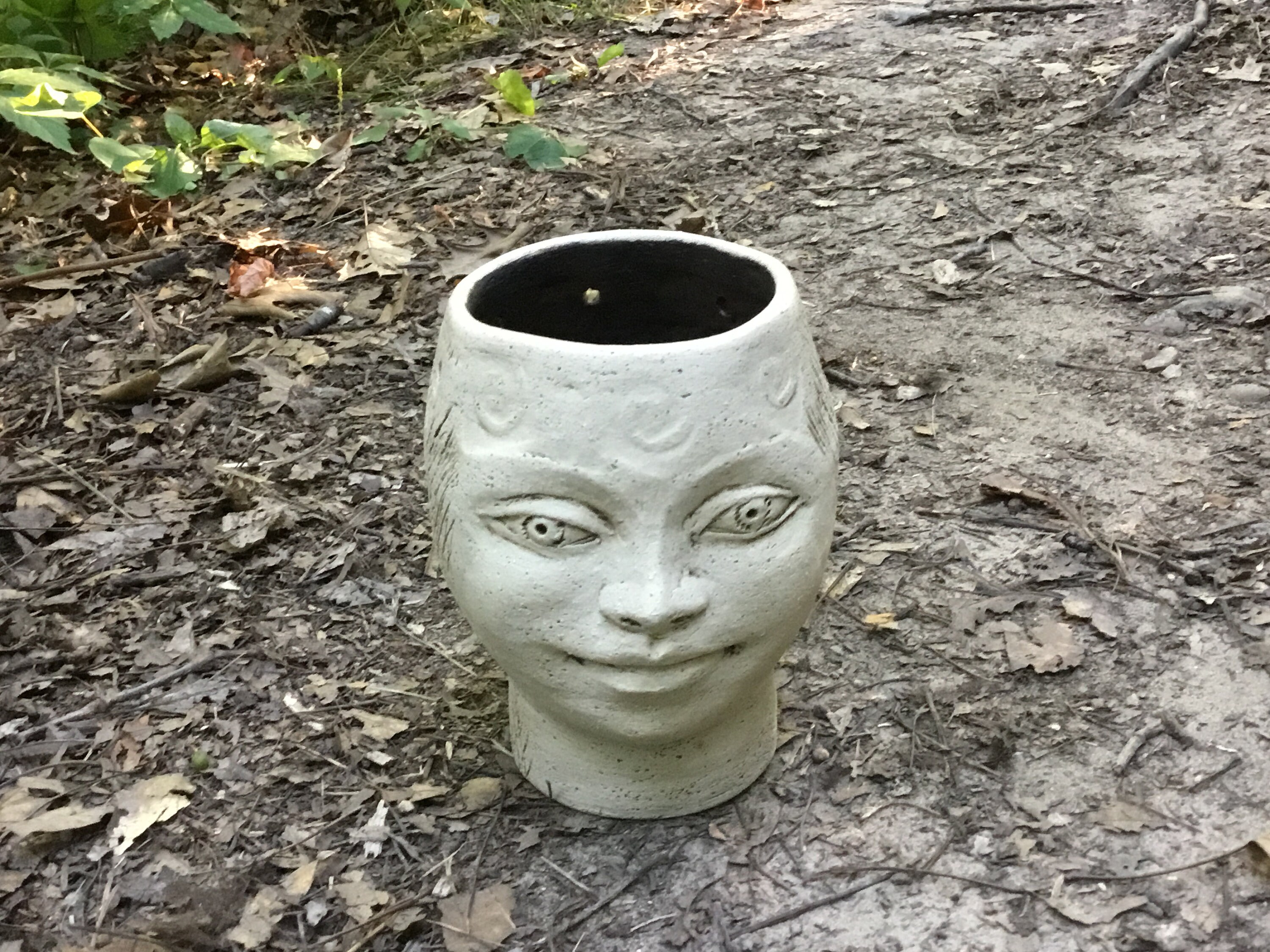 Unique head vase ceramic fine art face vase. Pottery vase Etsy