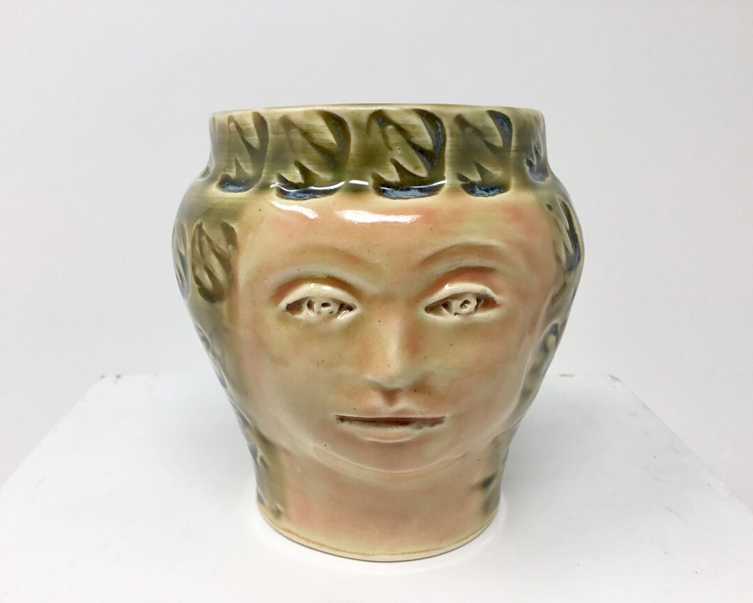 Ceramic Head Vase, Peppers Decor