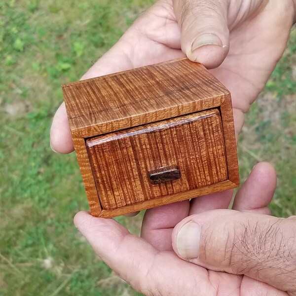 Hanafuda card box featuring Hawaiian Curly Koa wood #2