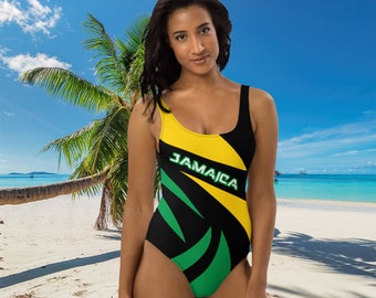 Jamaican Swimsuite | One-Piece Swimsuit | Jamaica Color One-Piece Swimsuit