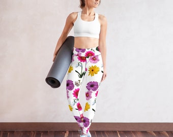 Floral Leggings | Yoga Leggings | Workout Leggings