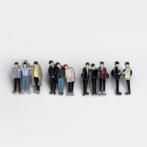 WANNA ONE units - triple position, lean on me, no.1, the heal enamel pin badge / 트리플 포지션, 린온미, 더힐 & 남바완 뱃지