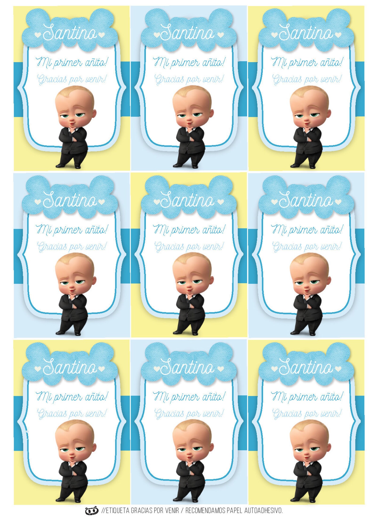Baby boss Party Printable Birthday kit | Etsy