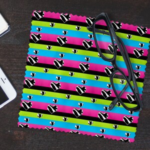 Zebra Hearts Lens Cloth | Girly Lens Cloth | Cute Lens Cloth | Lens Cloth | Eyeglass Cloth | Tech Cleaning Cloth | Eye Wear Accessories