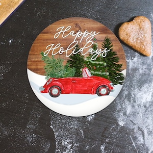 Happy Holidays Jar Opener | Rubber Jar Opener | Jar Lid Opener | Jar Lid Gripper | Kitchen Tools | Cooking Utensils | Kitchen Gadgets