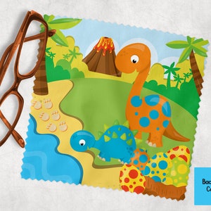 Dinosaur Lens Cloth | Kids Lens Cloths | Boys Lens Cloth | Eyeglass Cloth | Tech Gadget Cleaning Cloth | Eye Wear Accessories | Lens Cloths