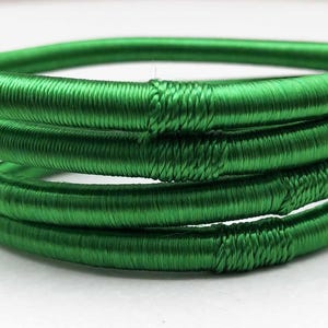Sabra thread bangle, vegetable silk, jewelry, women's bangle, green bracelet, turquoise, mint, Gueliz.