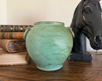 Outstanding Matte Green Glazed Art Pottery, Possibly North Carolina