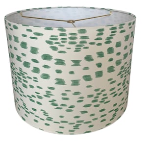 Green Les Touches Drum Lampshade: Animal Print, Brunschwig & Fils