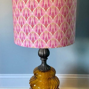 Rose gold sale table lamp shade