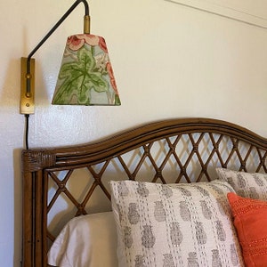 Custom Sconce Shade-Chandelier Shade-Colorful Lamp Shade-Patterned Lamp Shade-BERMUDA BLOSSOMS-Floral Lampshade- Made to Order