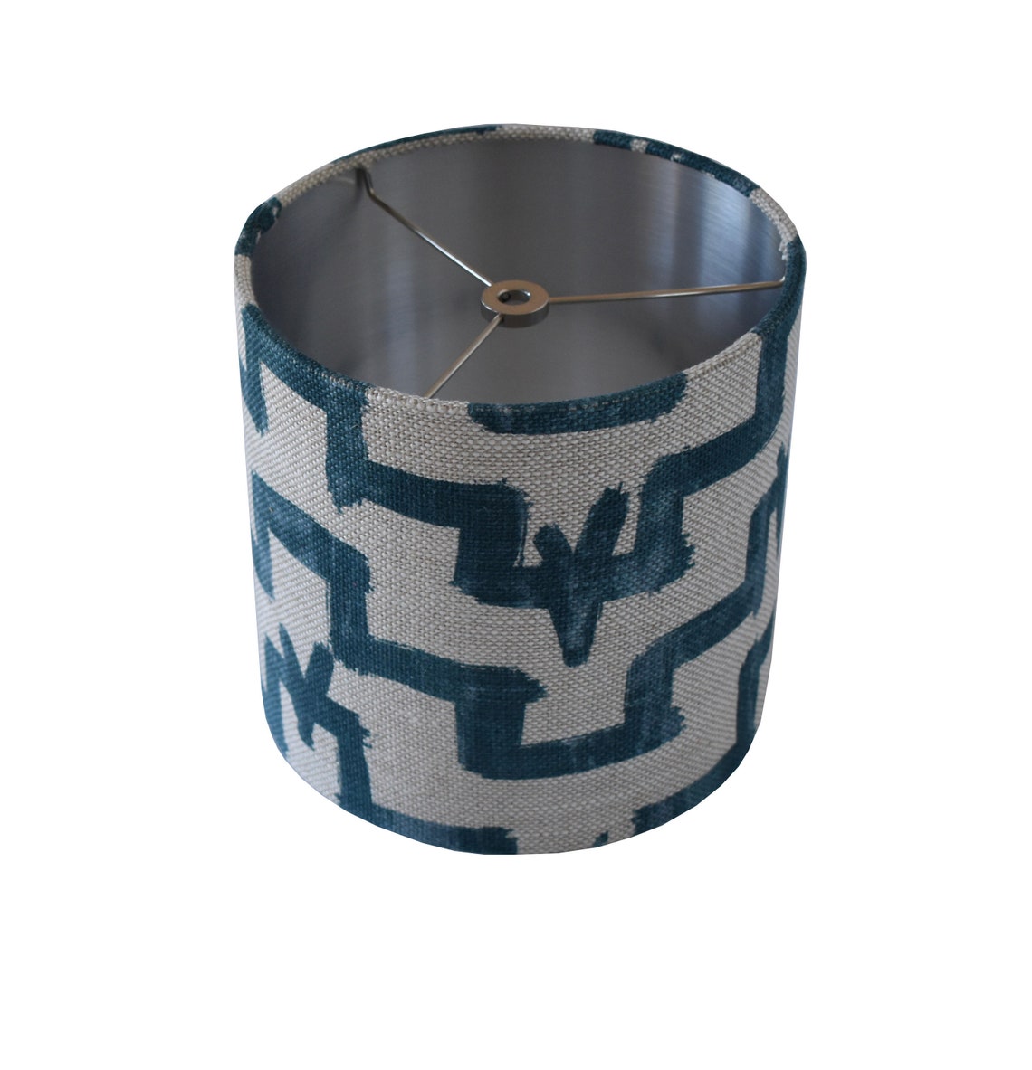 Zak and Fox Lampshade in Tulu/indigo Blue/ Geometric - Etsy