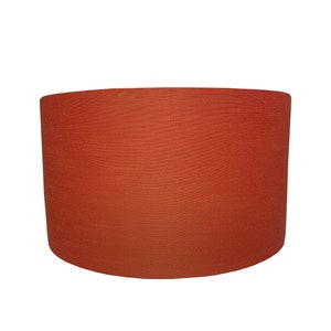 Orange Drum Lampshade- Lamp Shade- Lampshade-Custom Made-To-Order-Home Decor-Table Lamp-Orange Lampshade-Heme decor