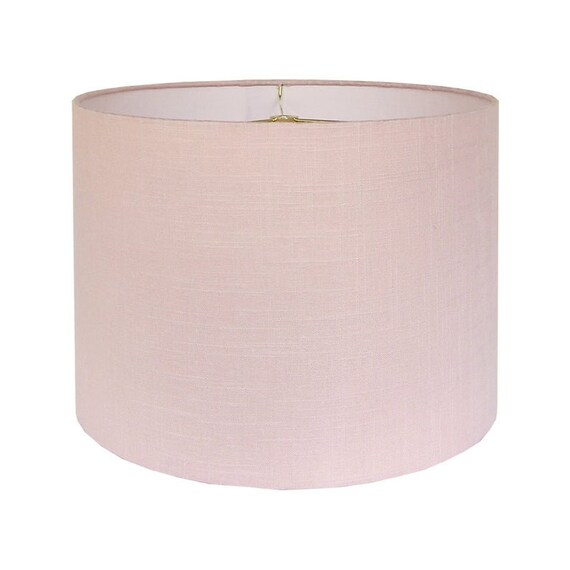Blush pink lampshade for table lamp deals