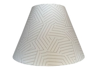 Schumacher Deconstructed Stripe Lampshade - Geometric Lamp[  Shades -Custom Made-Made To-Order-Home Decor-High End Shades