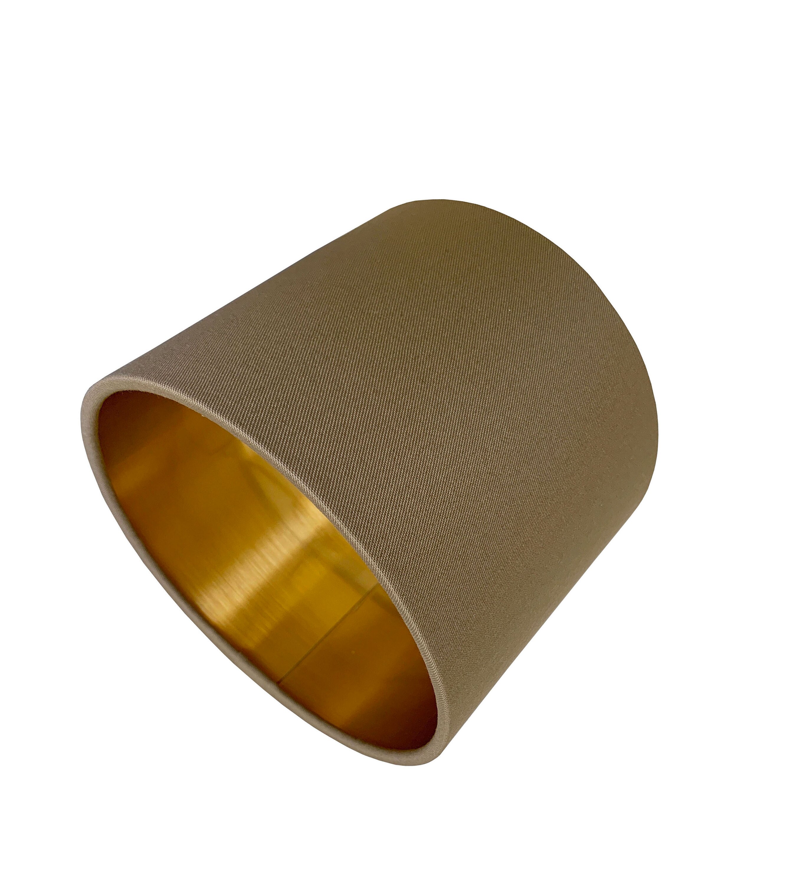 Tan Gold Drum Lampshade lamp Shade Lampshade custom Made to order