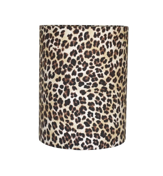 Leopard Print Drum Lampshade Lamp Shade Tan Brown Singapore Leopard Print Drum Lampshade Lamp Shade, Animal Print Drum Lamp Shade