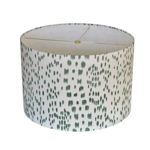 Green Animal Print Drum Lampshade - Brunschwig & Fils Fabric