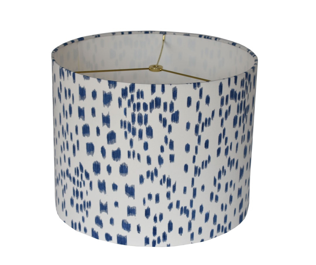 Blue Les Touches Drum Lampshade-animal Print Lamp Shade-custom - Etsy