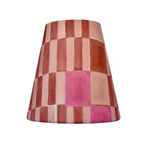 Listing is for one shade- Pink Geometric pink Shades  Chandelier Shades  -Custom Made-Made To-Order-High End Shades - Multiple Sizes