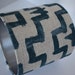 Zak and Fox Lampshade in Tulu/indigo Blue/ Geometric Designs/designer ...