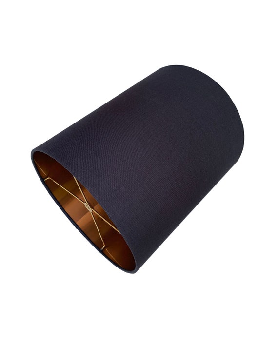 Copper and navy table lamp deals