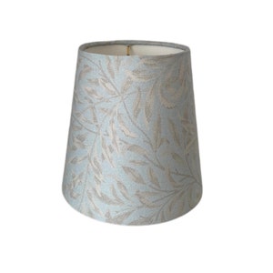 William Morris Willow Bough Blue silver  Sconce shade- Chandelier  Shade-Custom Made-Made To-Order-Home Decor-Table Lamp-High End Lampshade