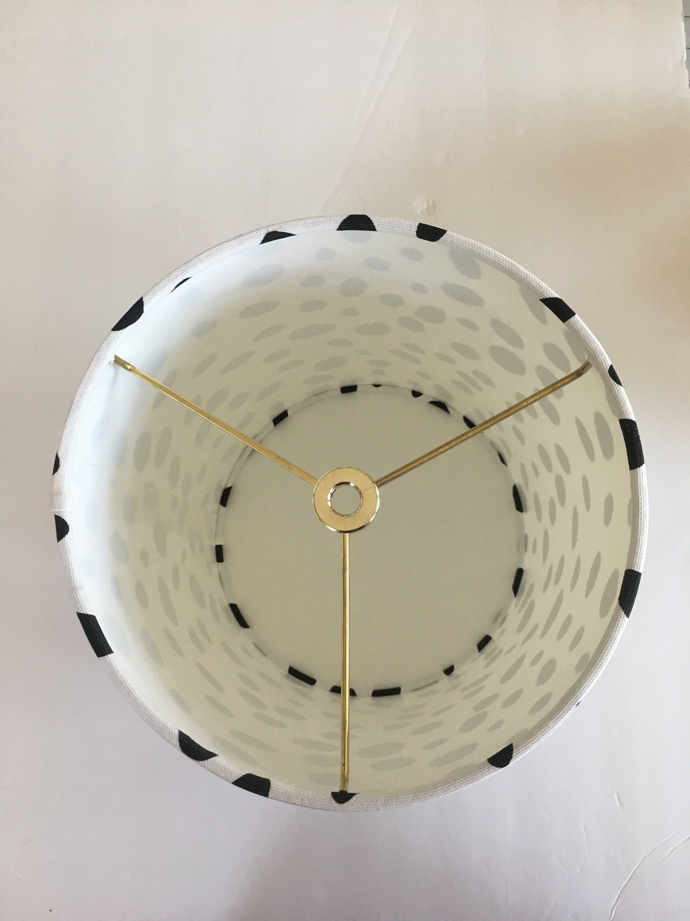 Black and White Drum Lampshadeanimal Print Lamp Shade Etsy