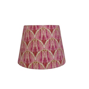 Pink Gold Rose Ikat  Sconce Shades -    Chandelier Shades  -Custom Made-Made To-Order-Home Decor-High End Shades