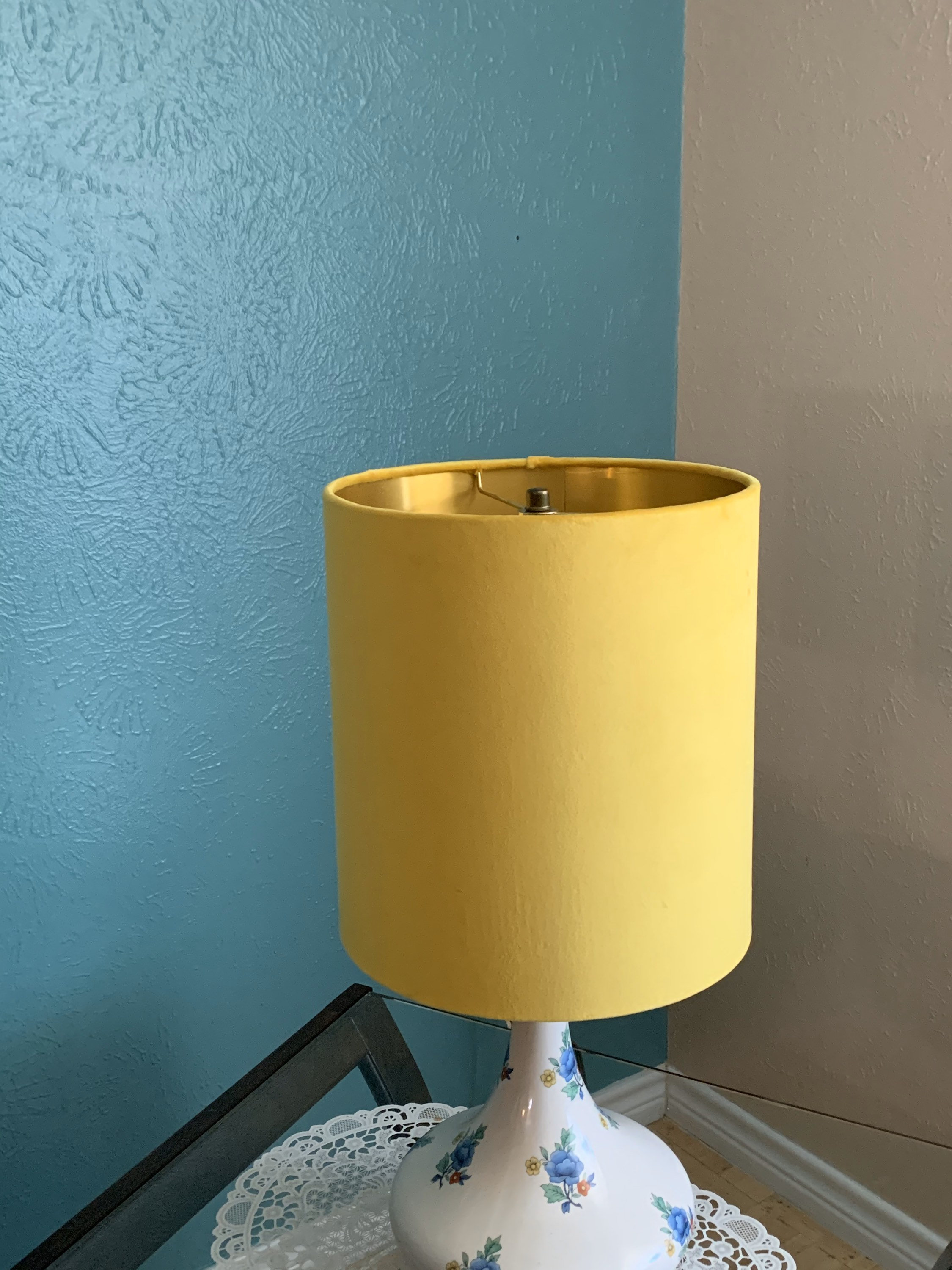Gold Velvet Gold Drum Lampshade Lamp Shade Lampshade Custom Made To Order Home Decor Table Lamp