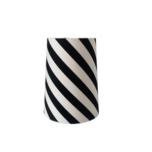 Stripe Balck white Sconce shade- Stripe  Chandelier Shade- lamp shade- Custom Made-Made To-Order-Home Decor-Table Lamp-High End Lampshade