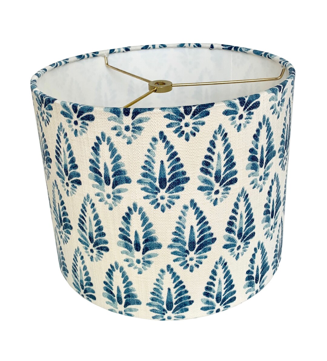 Blue Drum Lampshadepatterned Lamp Shade Lampshadecustom Madetoorder