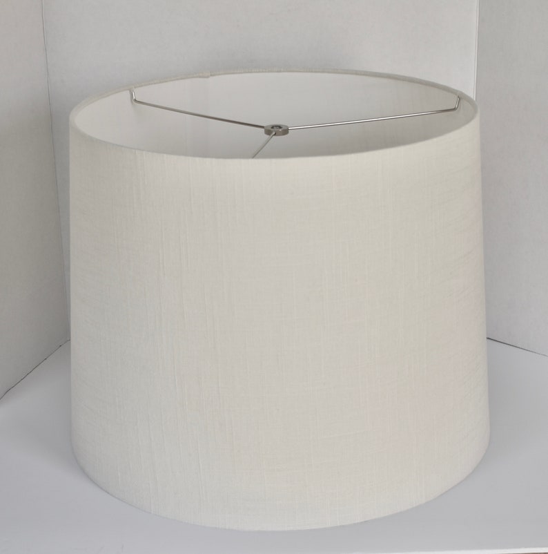 Off White Linen Lamp Shade Custom Madetoorderhome Etsy