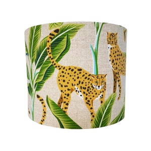 Cheetah Lampshade - Lamp Shades- Custom Made-Made To-Order-Home Decor-High End Shades