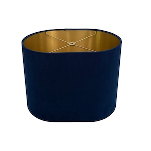 Navy outlet velvet lamp