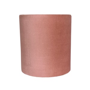 Blush Pink Velvet Drum Lampshade-Velvet  Lamp Shade- Lampshade-Custom Made-To-Order-Home Decor-Table Lamp-