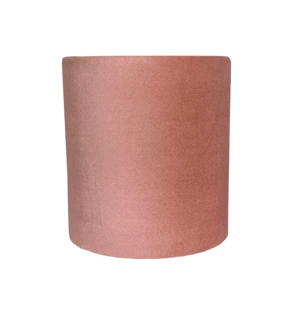 Blush Pink Velvet Drum Lampshade Velvet Lamp Shade Lampshade Custom Made To Order Home Decor Table Lamp