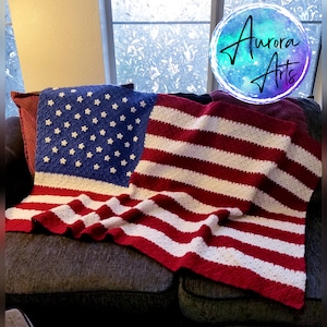 American Flag Blanket (finished product)
