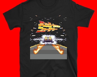 Back To The Future Japanese Pixel Art Streetwear Shirt