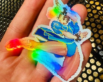 Naklejka holograficzna Chun Li