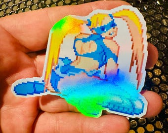 Naklejka holograficzna R Mika Street Fighter Alpha 3