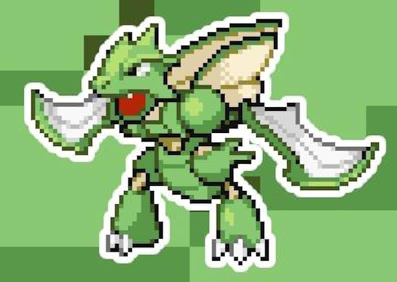 scyther-pokemon-holographic-pixel-art-sticker-4-etsy