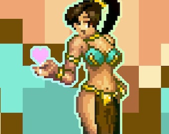 Princess Leia Super Return of the Jedi Holographic Pixel Vixen Sticker