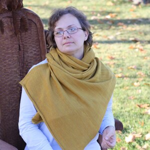 Blanket Scarf, Merino Wool Knitted Cozy Neck Warmer, Women&#39;s Scarf Shawl