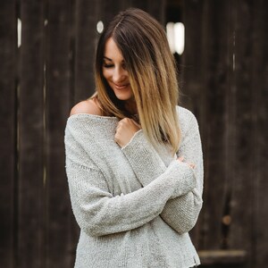 womens linen jumper